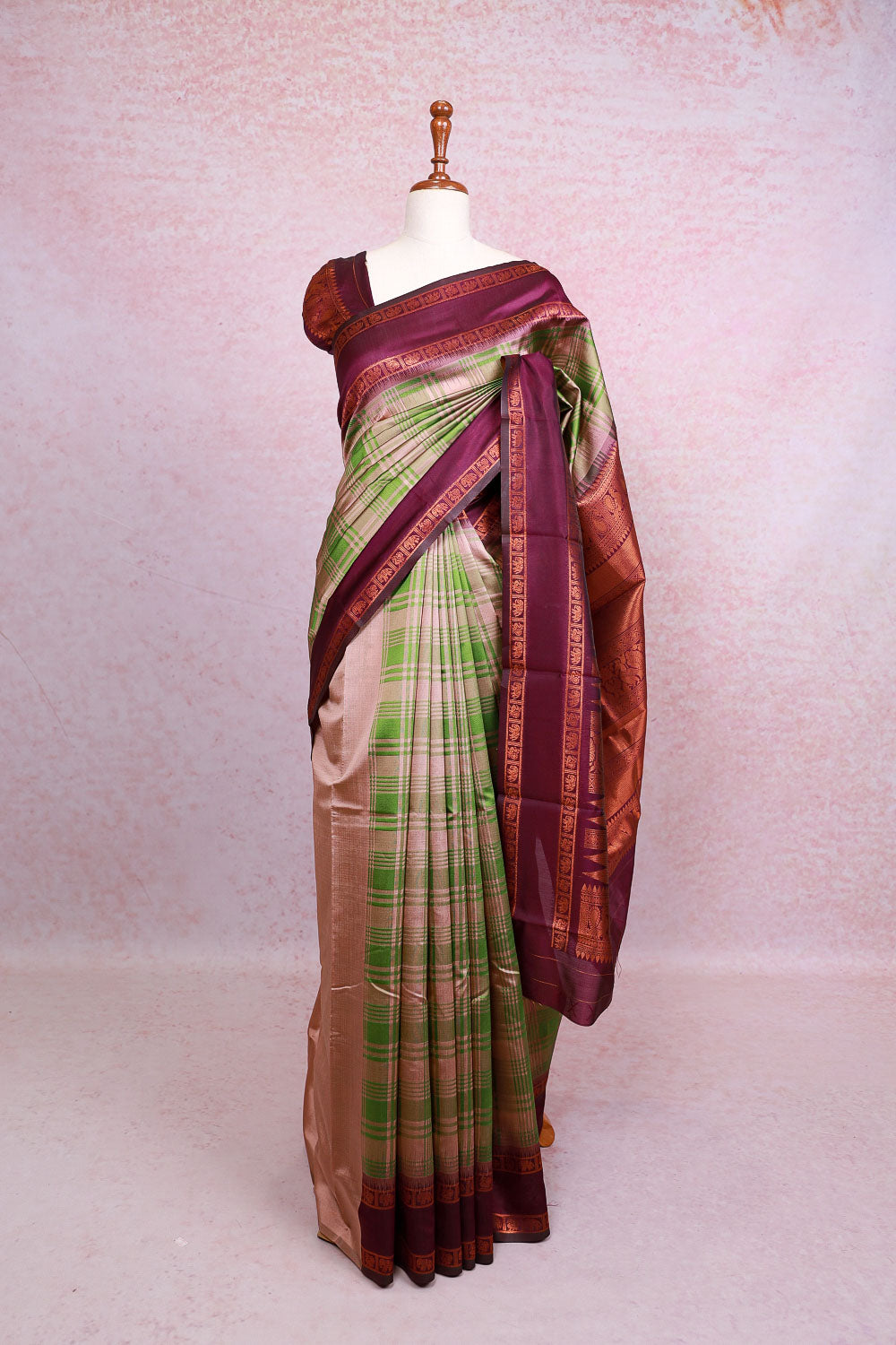 Multi Color Semi Silk Saree - Seematti
