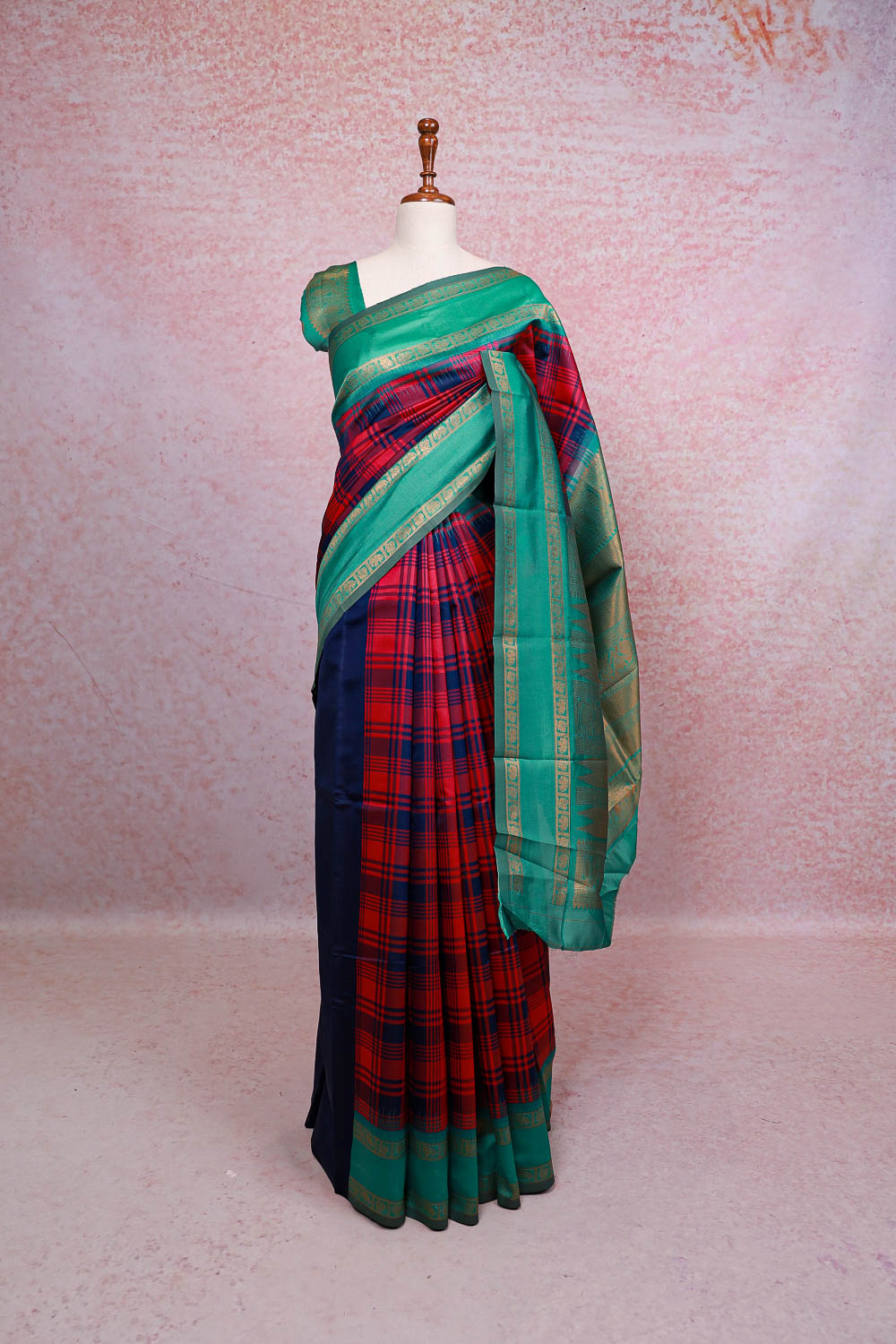 Multi Color Semi Silk Saree - Seematti
