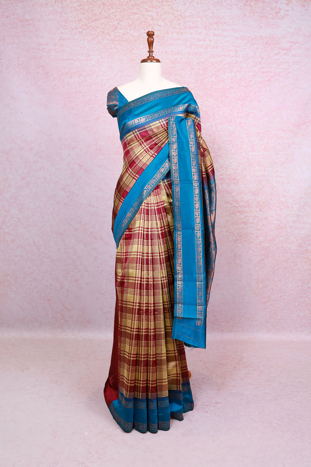 Multi Color Semi Silk Saree