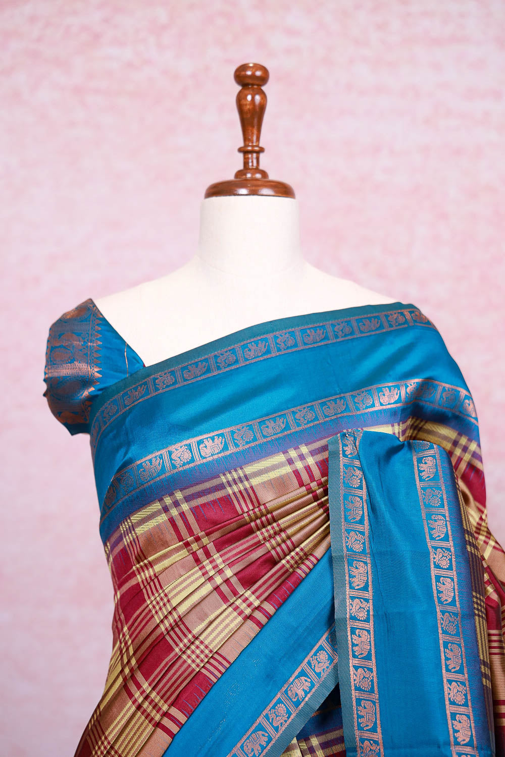 Multi Color Semi Silk Saree
