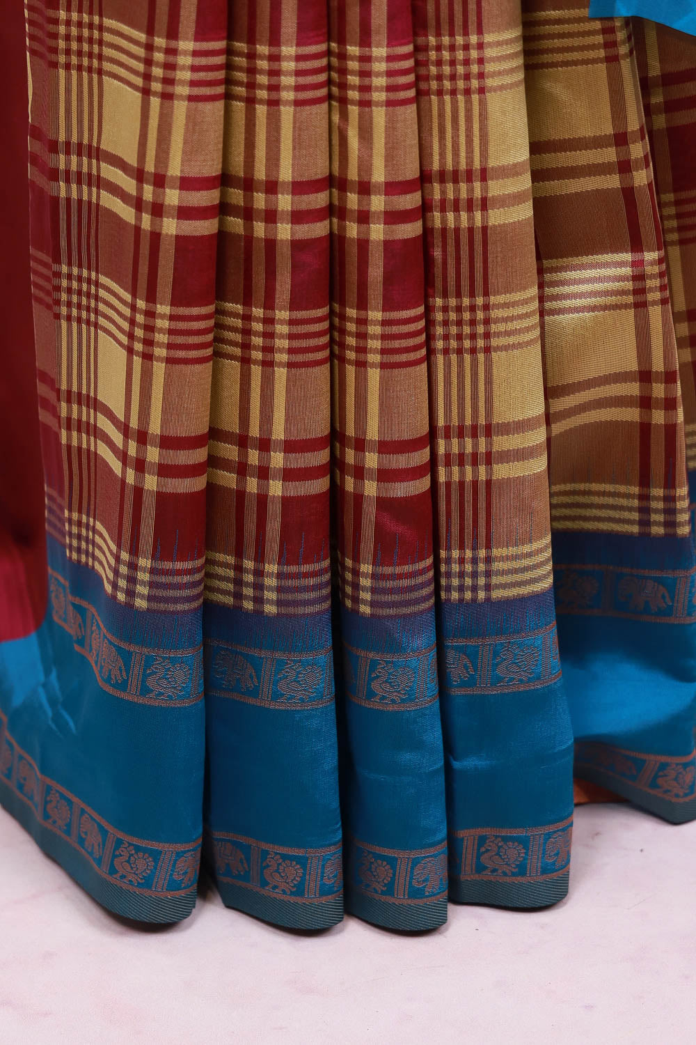 Multi Color Semi Silk Saree