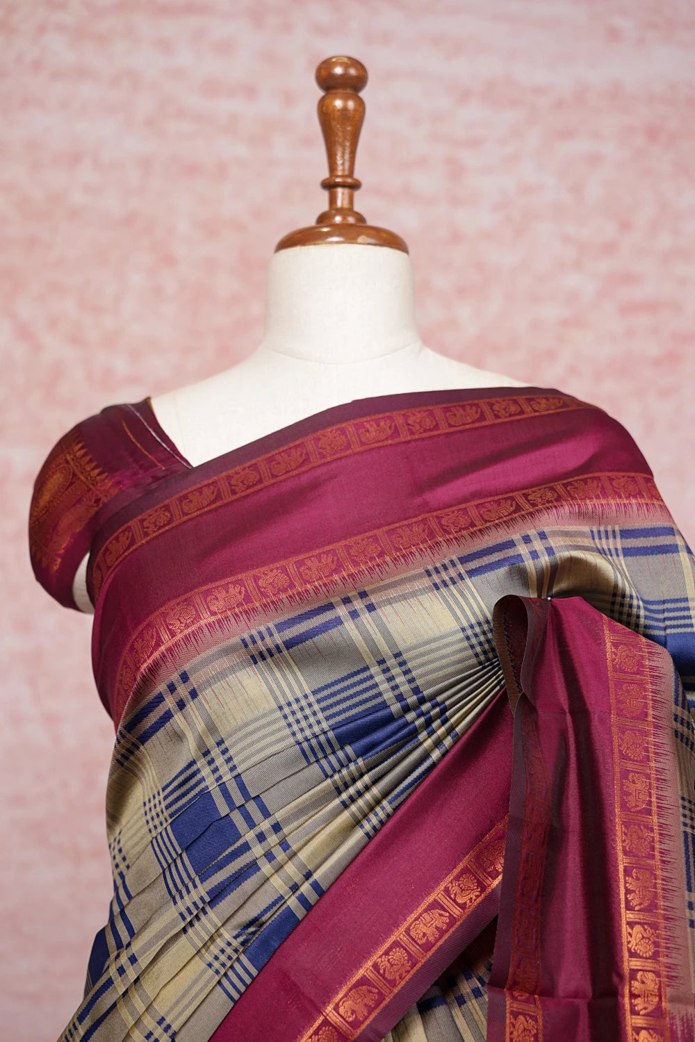 Chikku Color Semi Silk Saree
