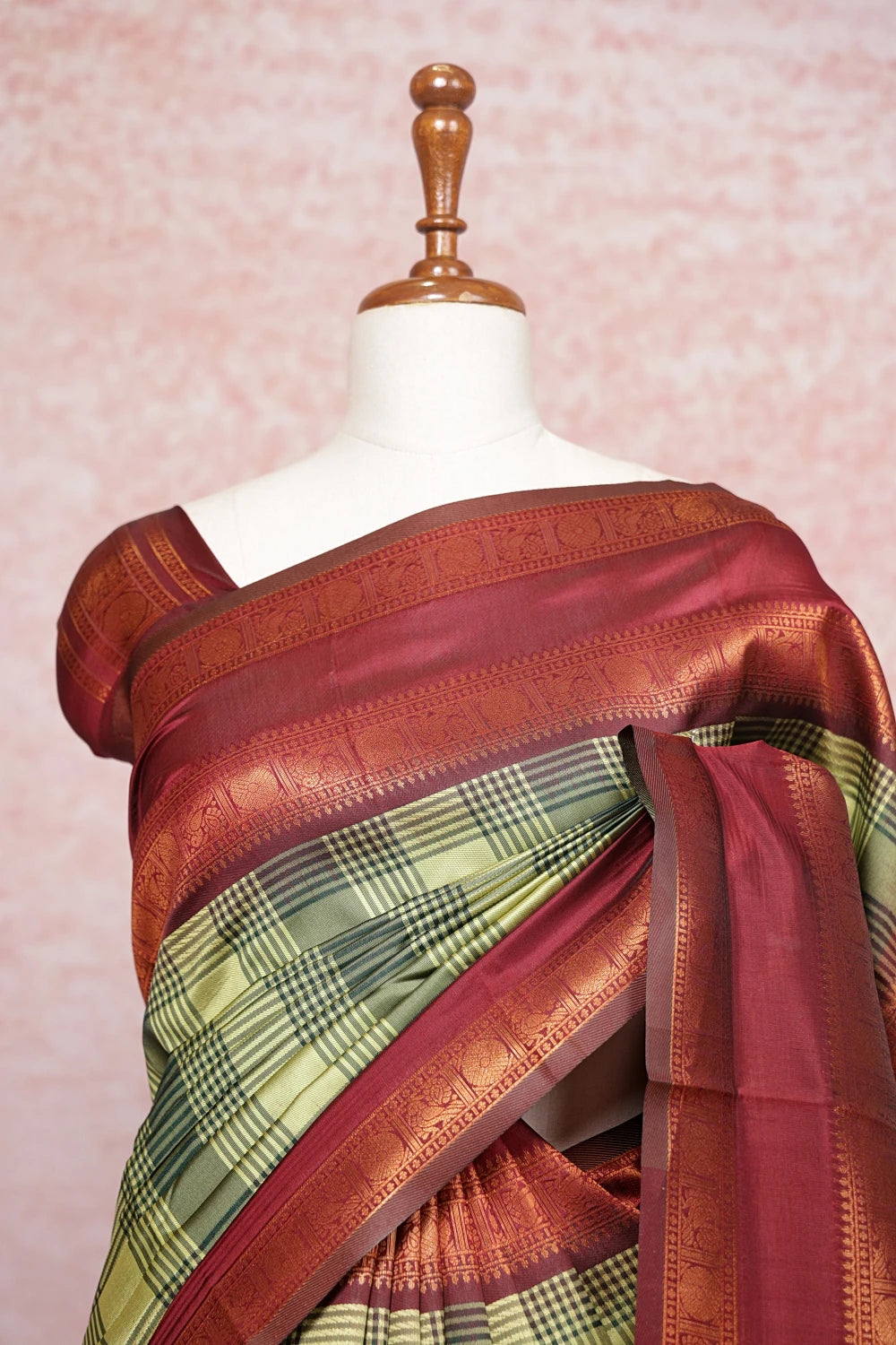 Green Semi Silk Saree