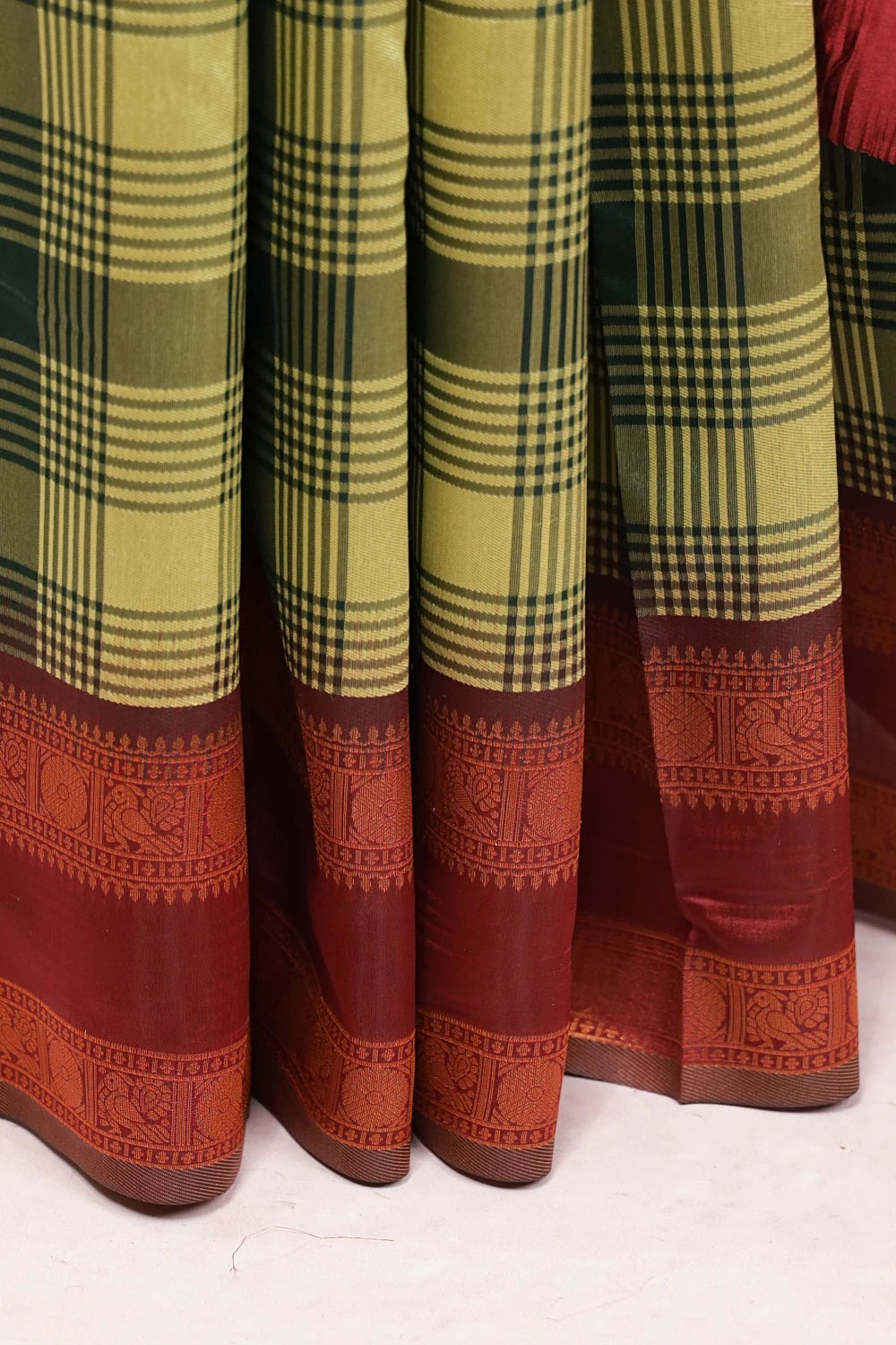 Green Semi Silk Saree