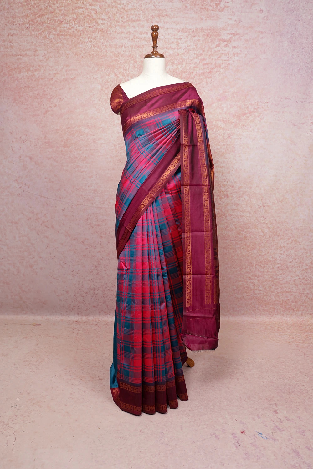 Multi Color Semi Silk Saree
