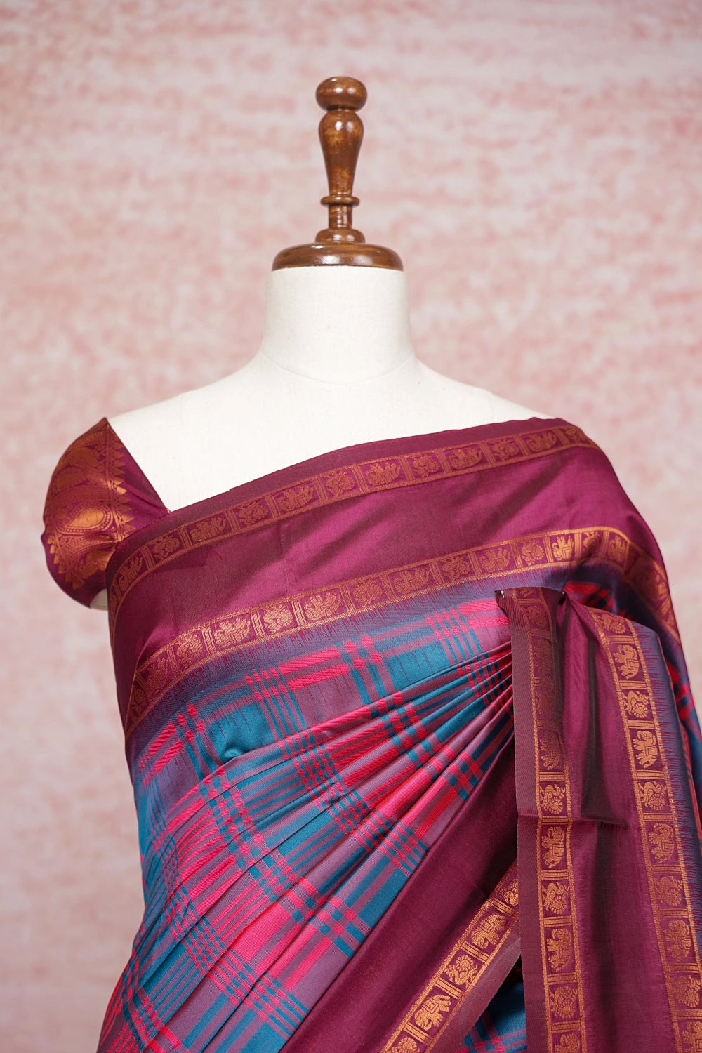 Multi Color Semi Silk Saree