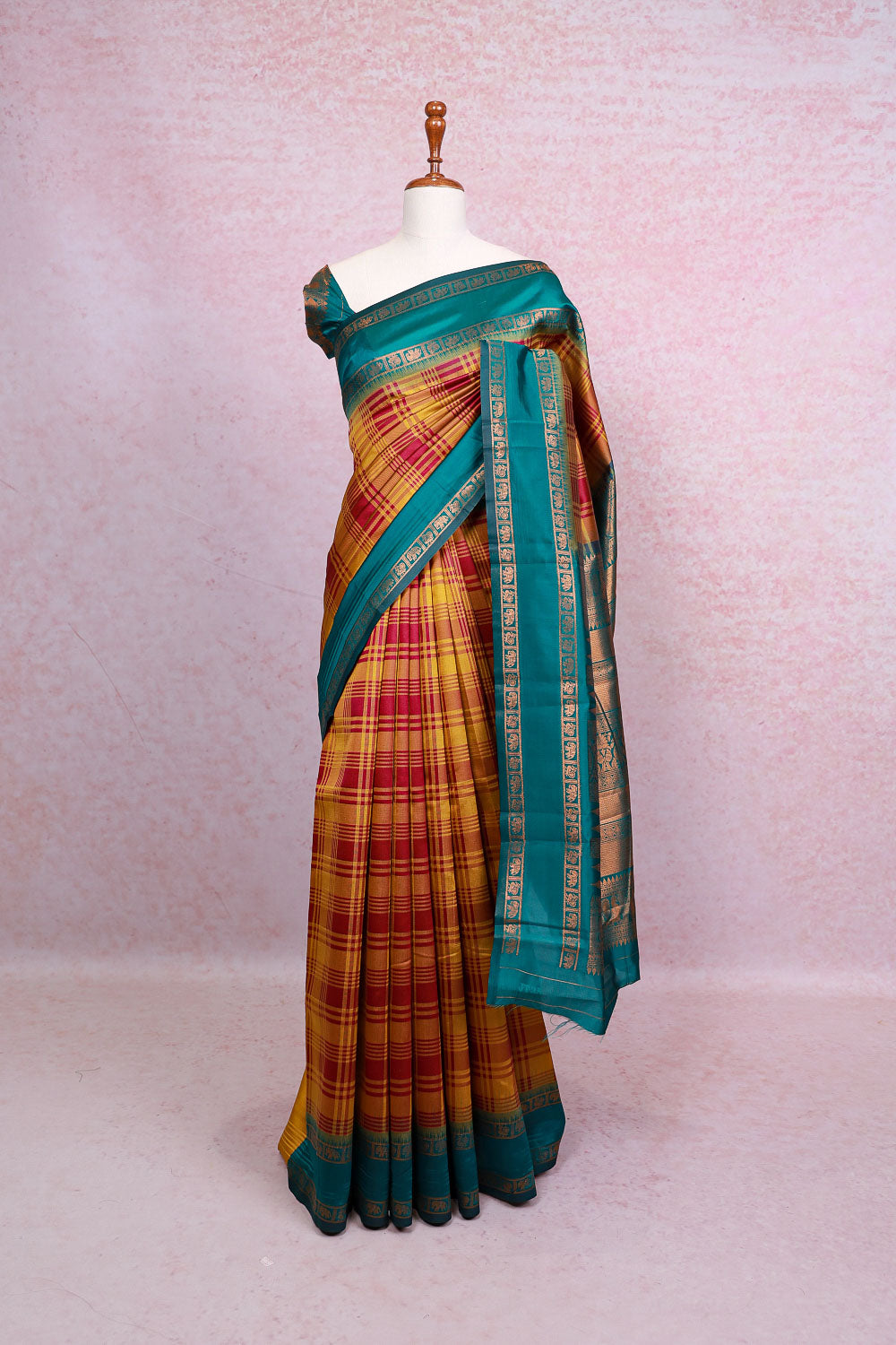 Multi Color Semi Silk Saree