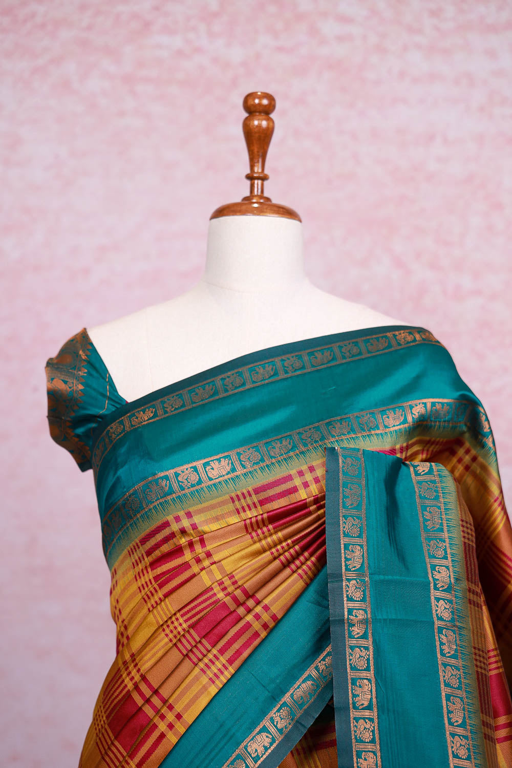 Multi Color Semi Silk Saree