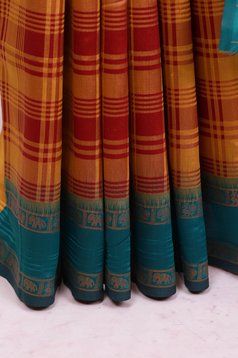 Multi Color Semi Silk Saree