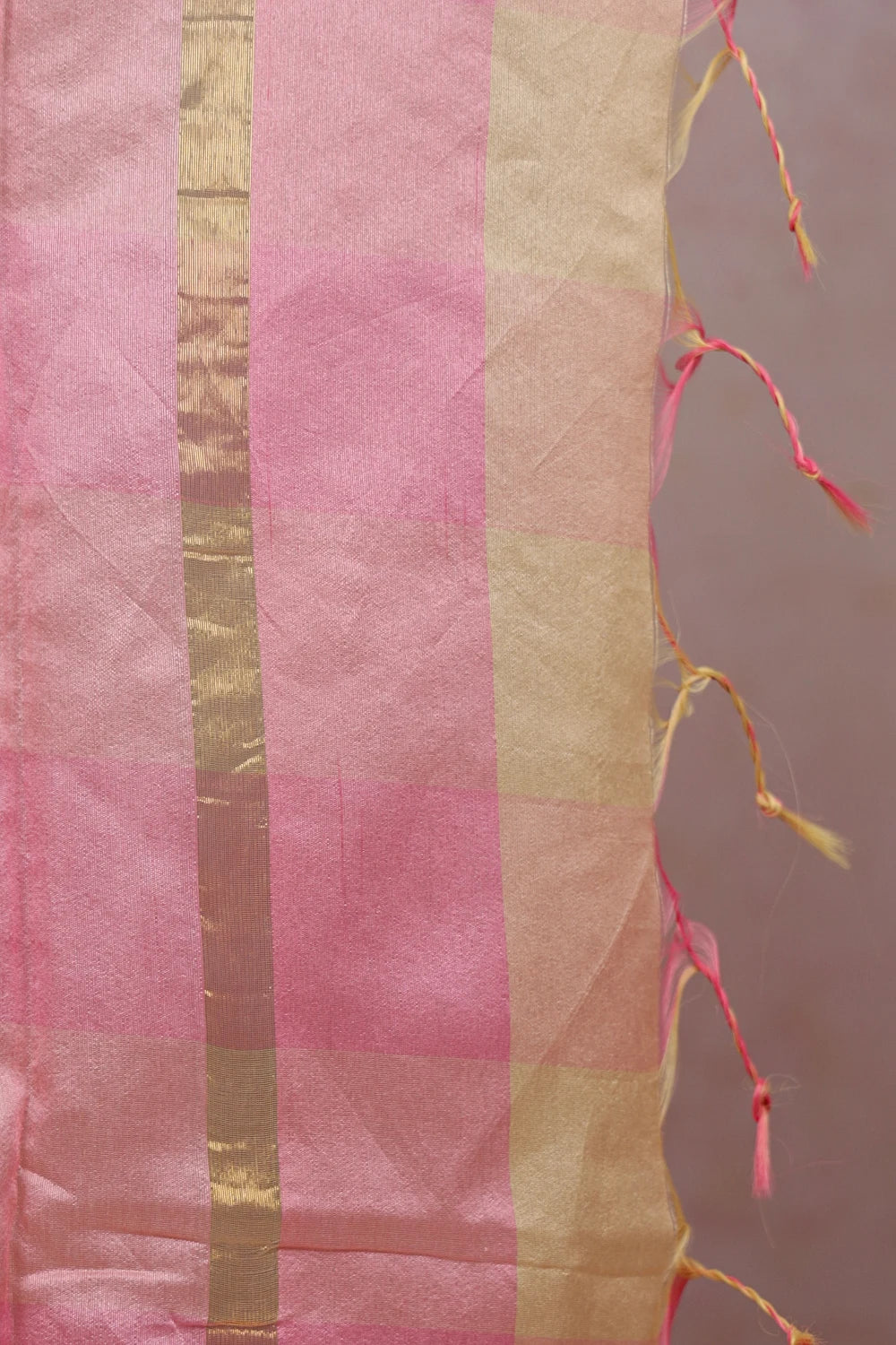 Pink Cotton Saree