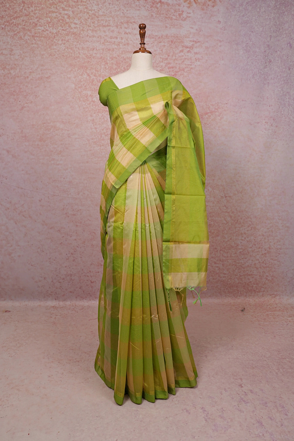 Green  Cotton Saree