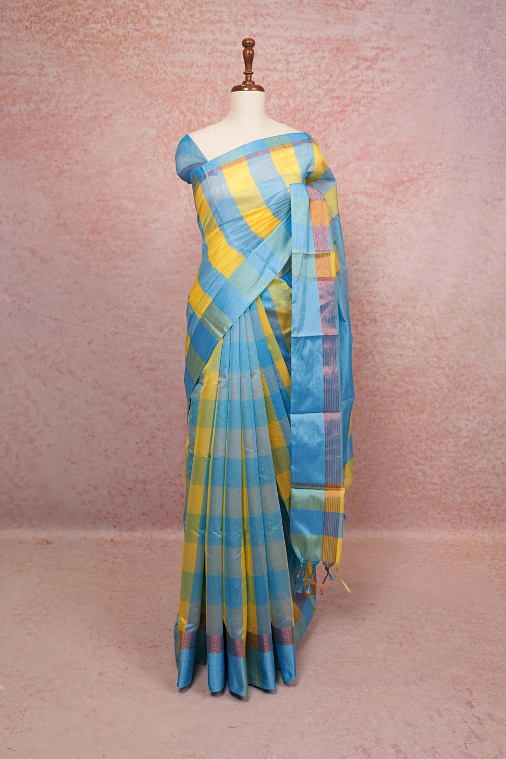 Multi Color  Cotton Saree