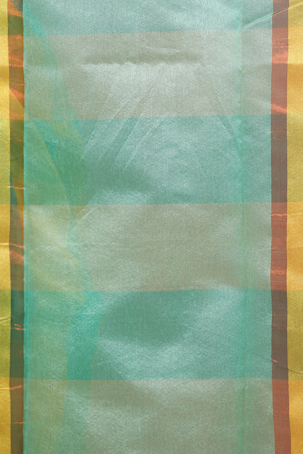 Yellow Green Cotton Saree