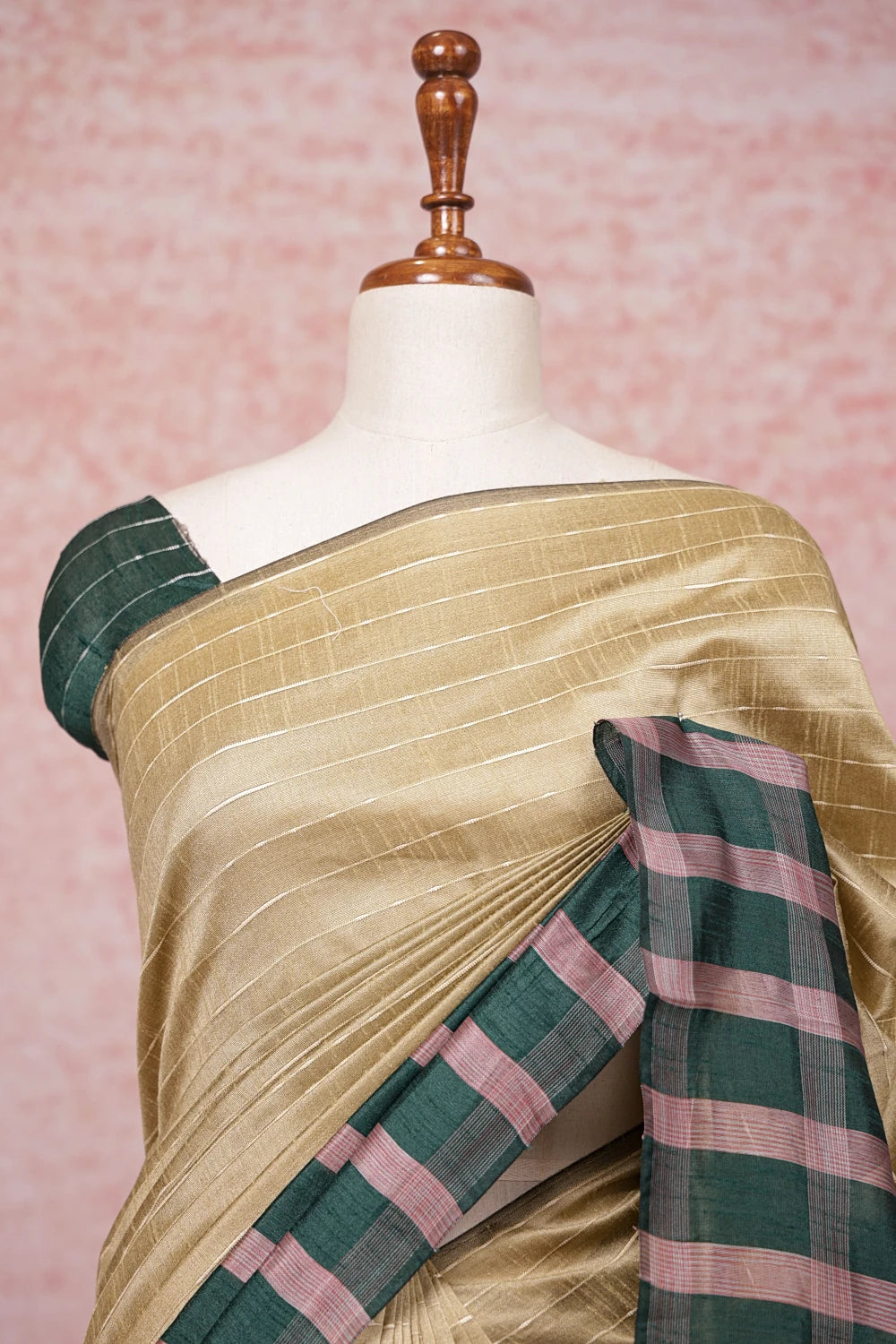 Chikku Color Semi Jute Saree