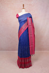 Royal Blue Semi Jute Saree