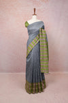 Ash Semi Jute Saree