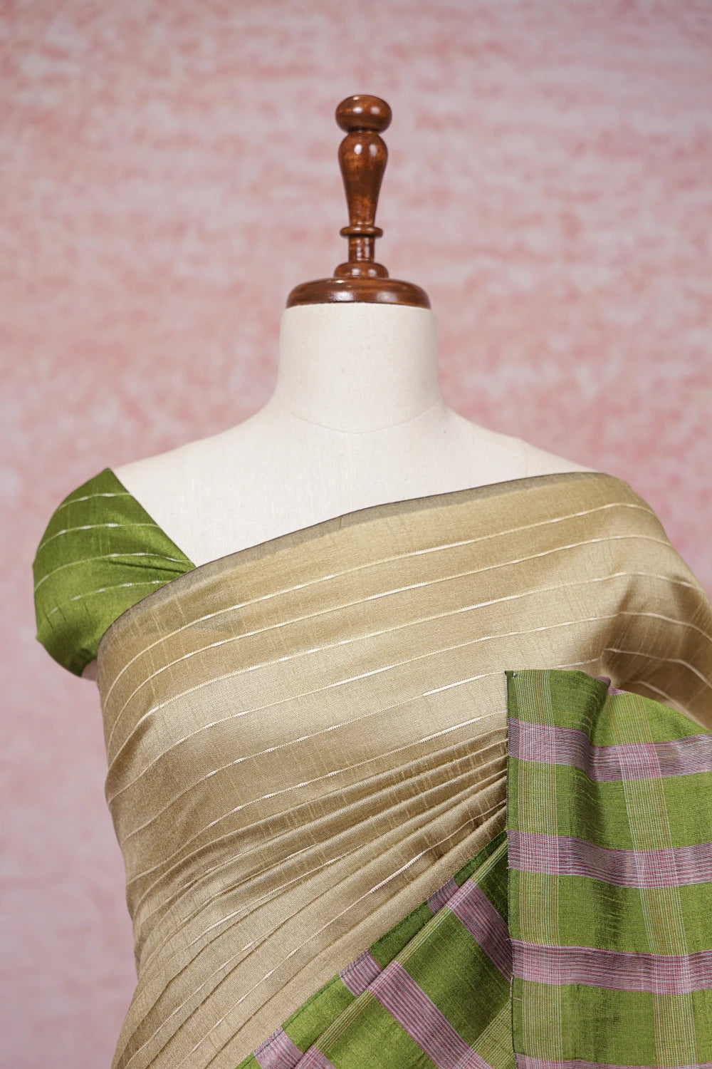 Chikku Color Semi Jute Saree