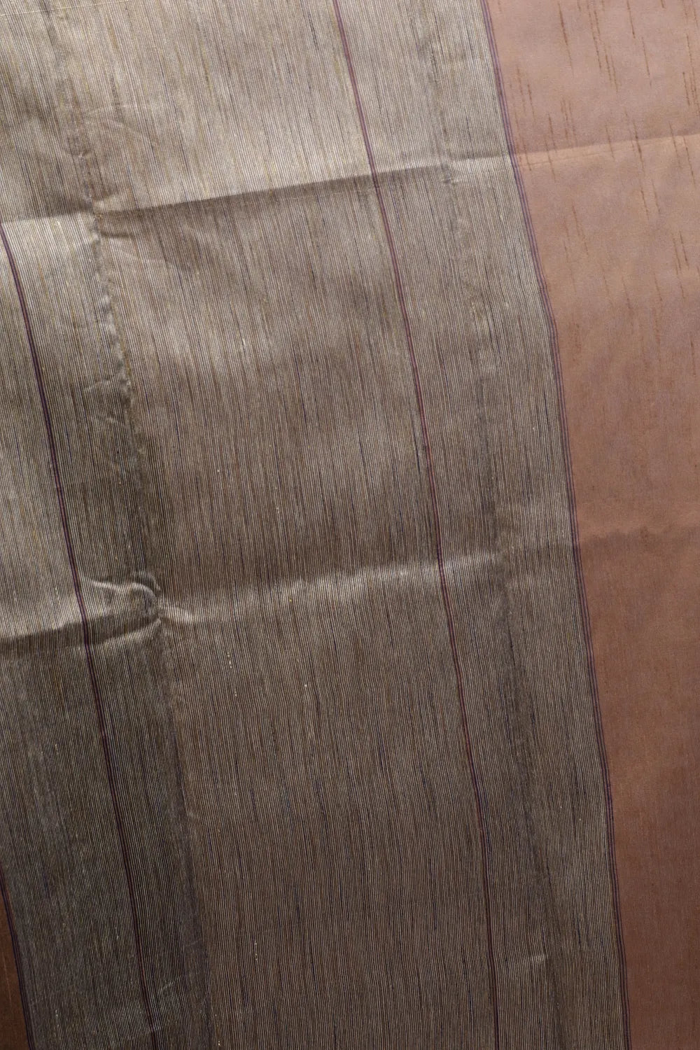 Taupe Color Semi Jute Saree