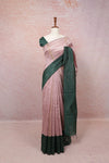 Blush Pink Semi Jute Saree