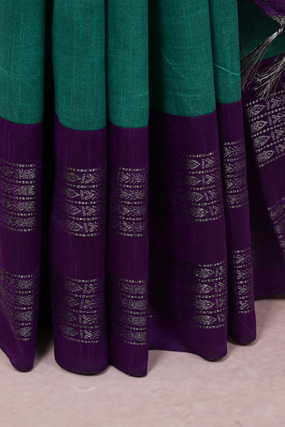Green Semi Jute Saree