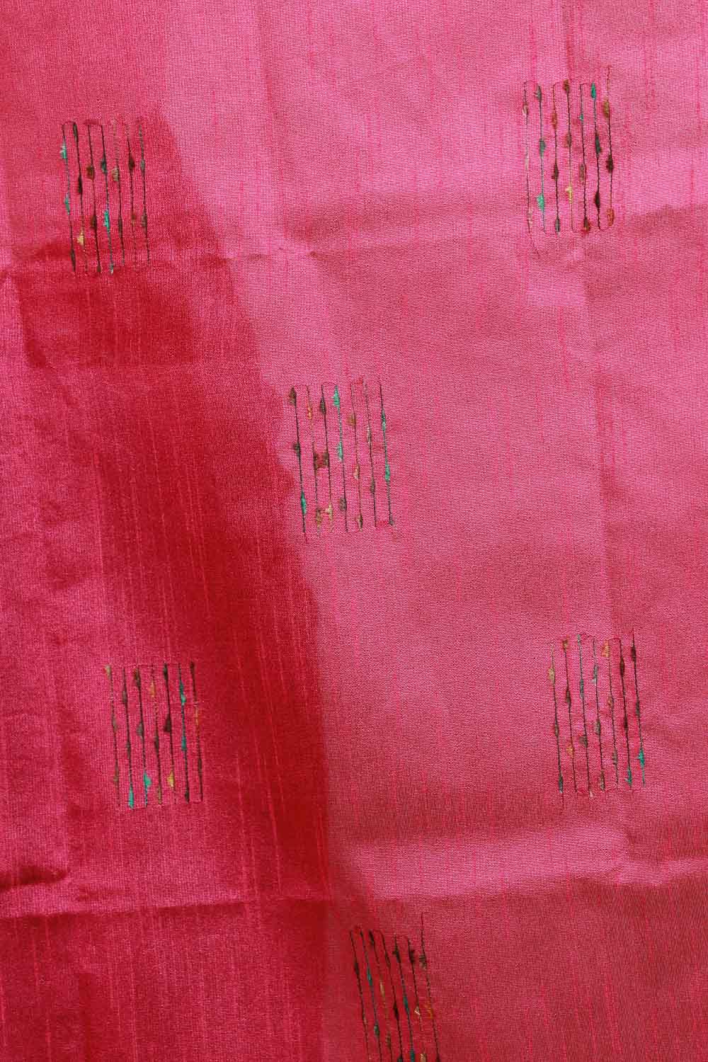 Purple Semi Jute Saree - Seematti