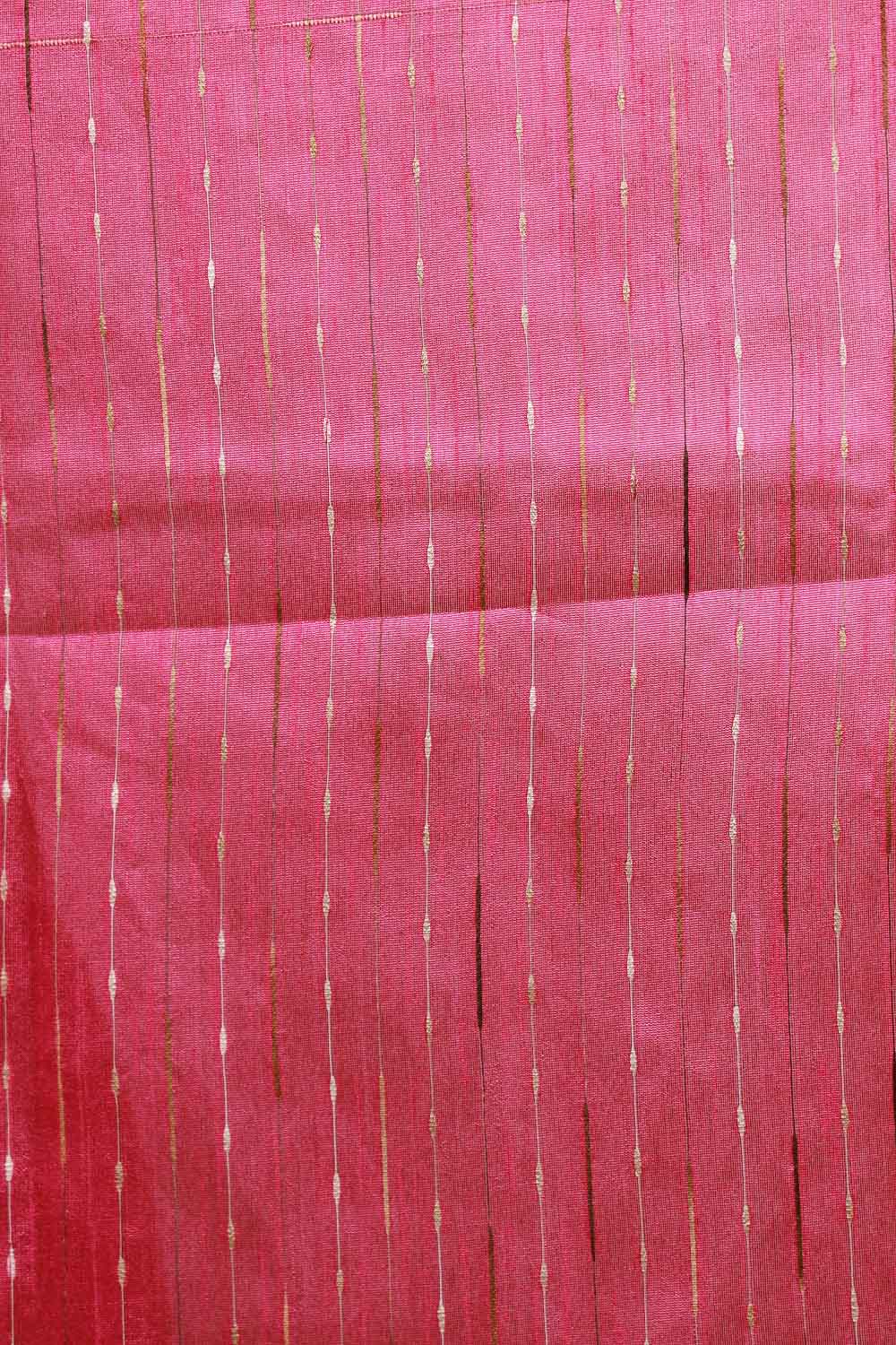 Green semi jute check saree with designer border - Seematti