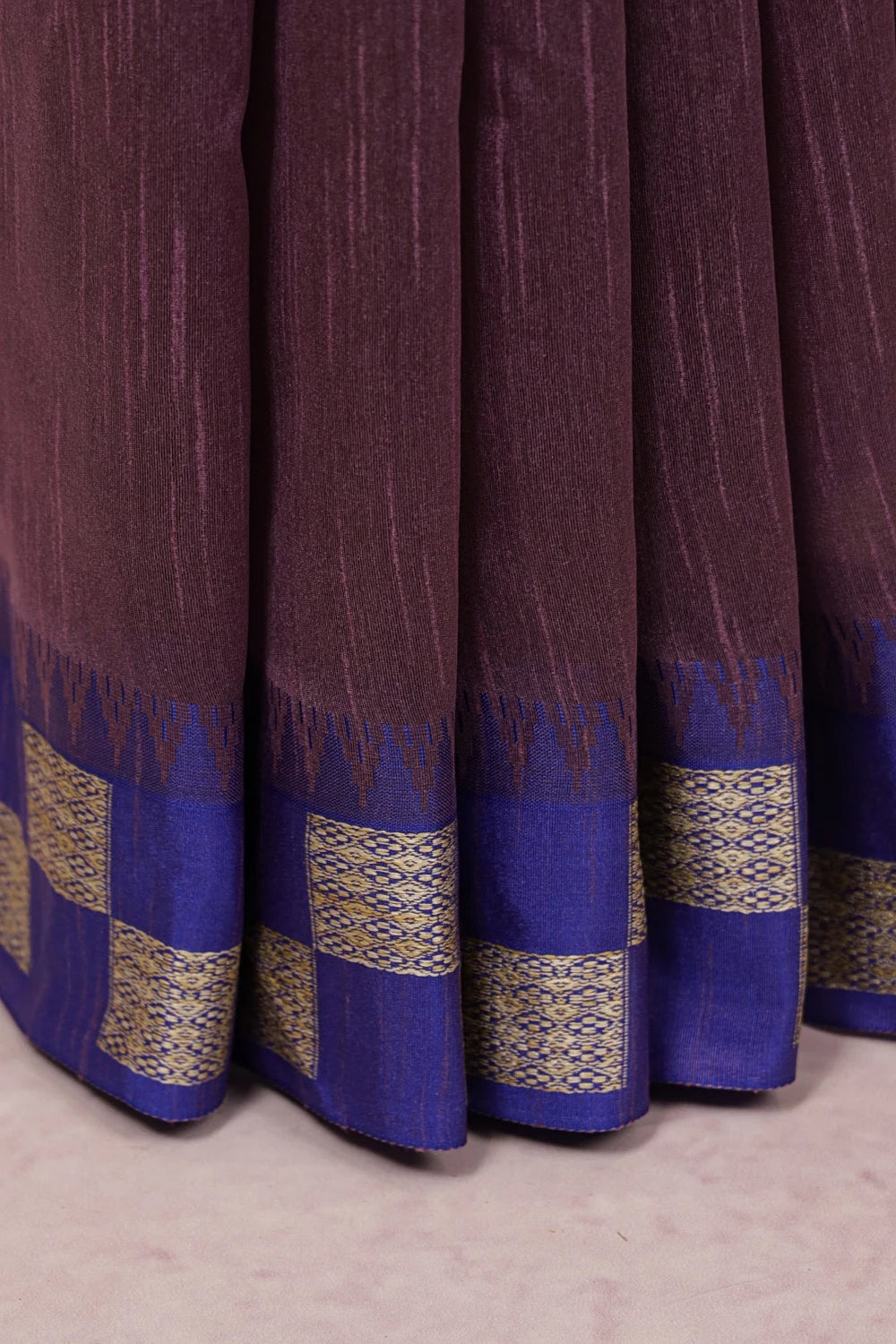Medium Lavender Color Semi Jute Saree