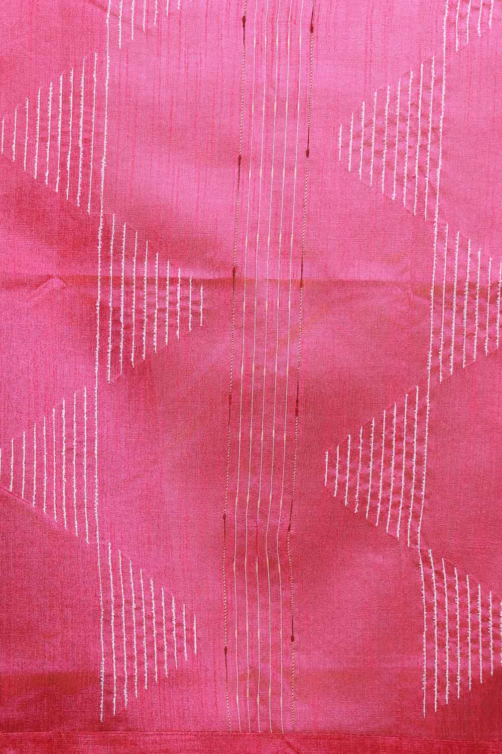 Royal Blue semi jute plain body saree with line border - Seematti