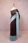 Coffee Brown Semi Jute Saree
