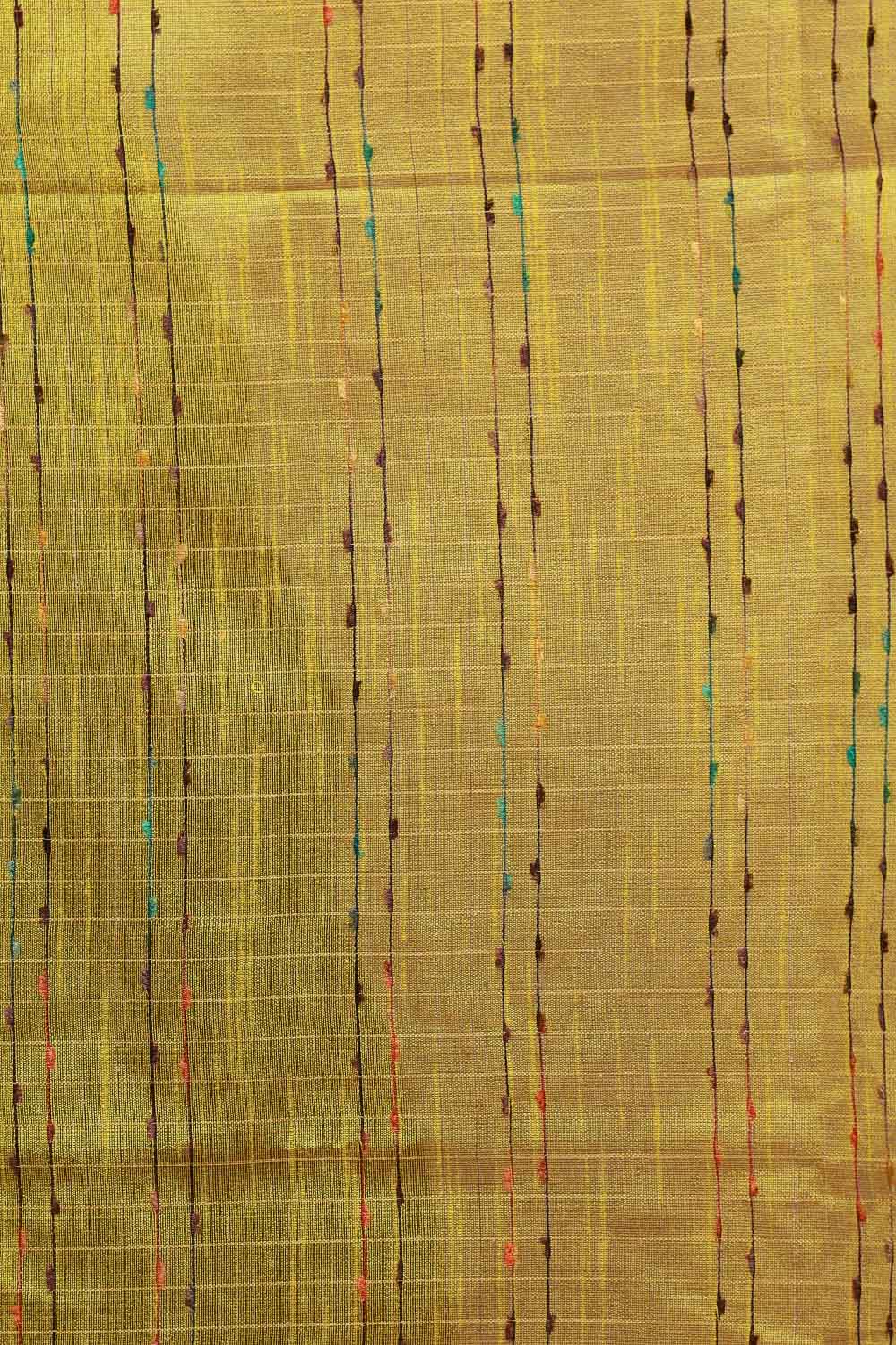 Bottle Green Semi Jute Saree - Seematti