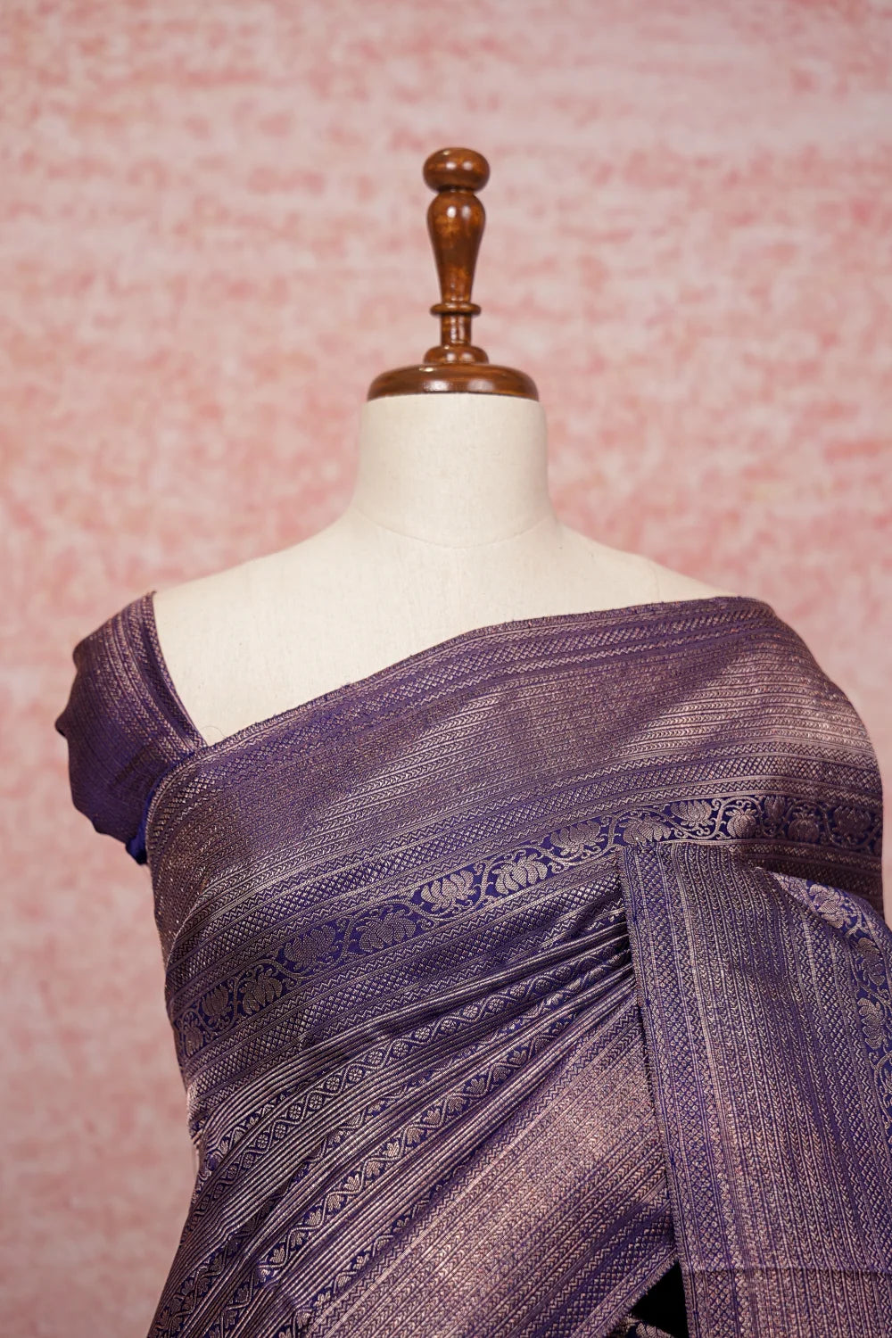 Navy Blue Kancheepuram Silk Saree
