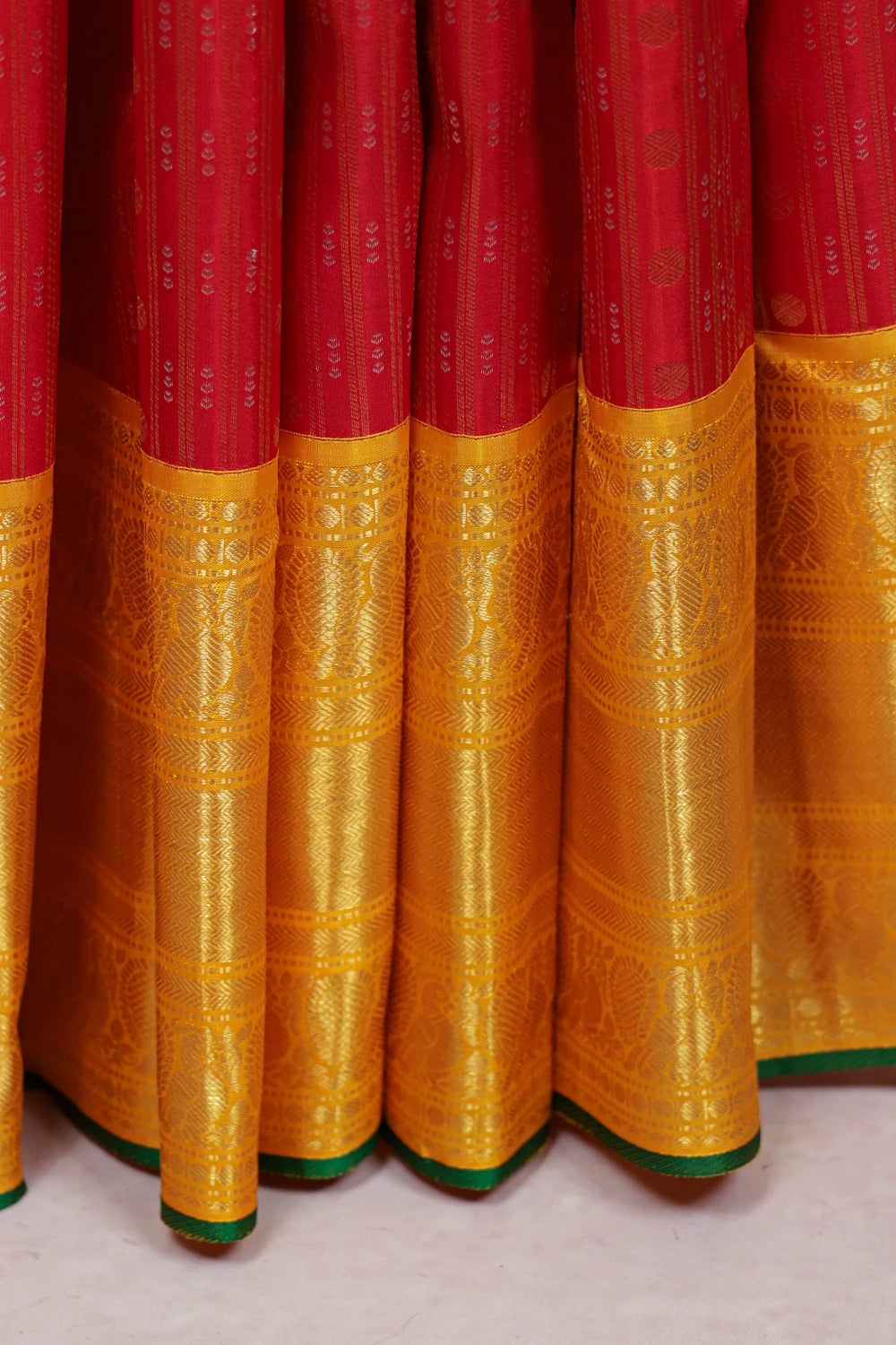 Reddish Maroon Kancheepuram Silk Saree