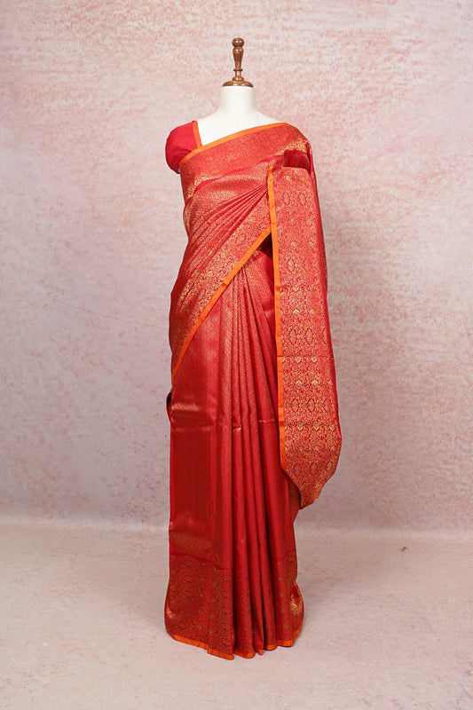 Red Kancheepuram Silk Saree