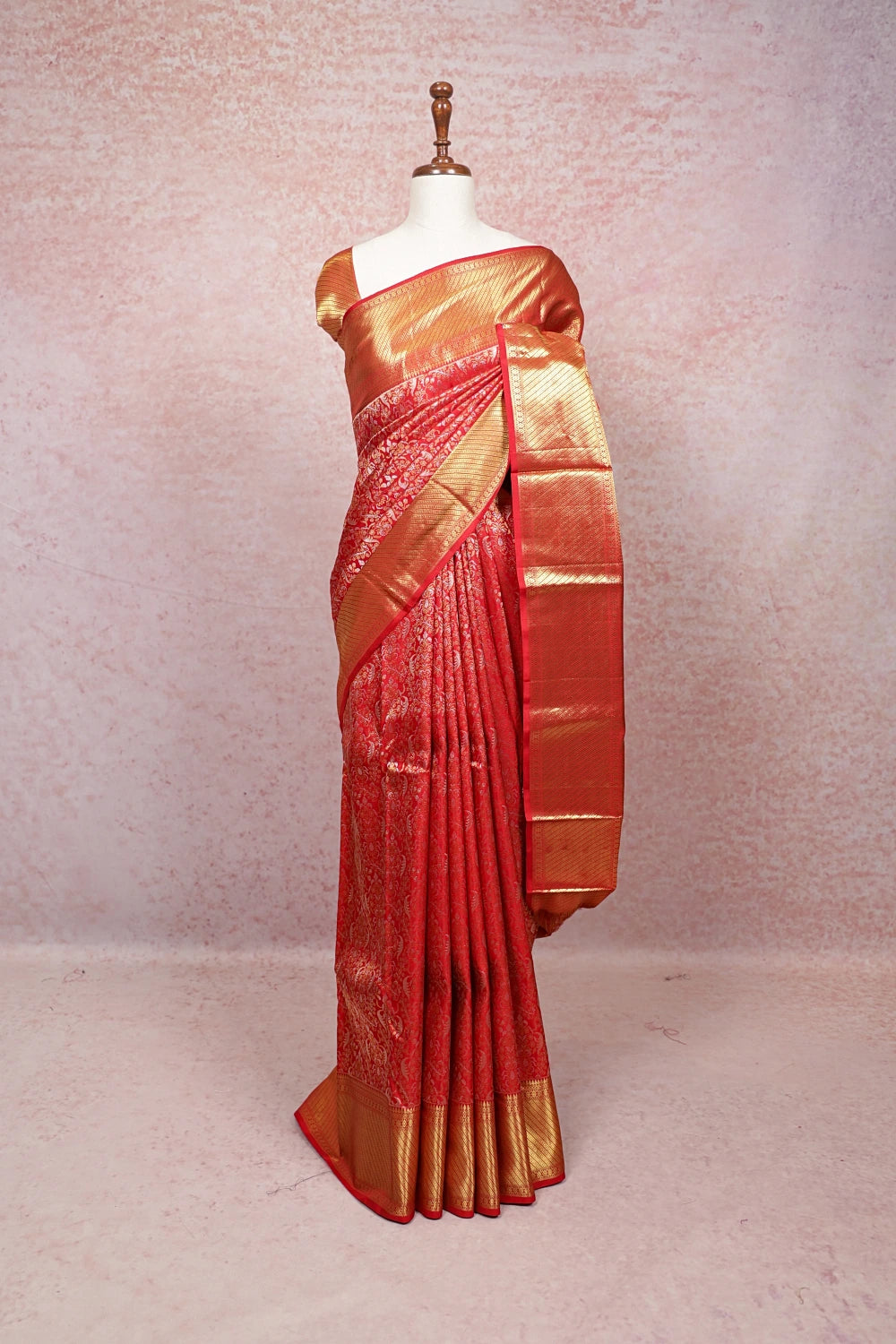 Red Kancheepuram Silk Saree