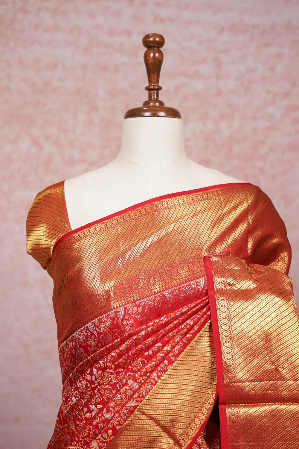 Red Kancheepuram Silk Saree