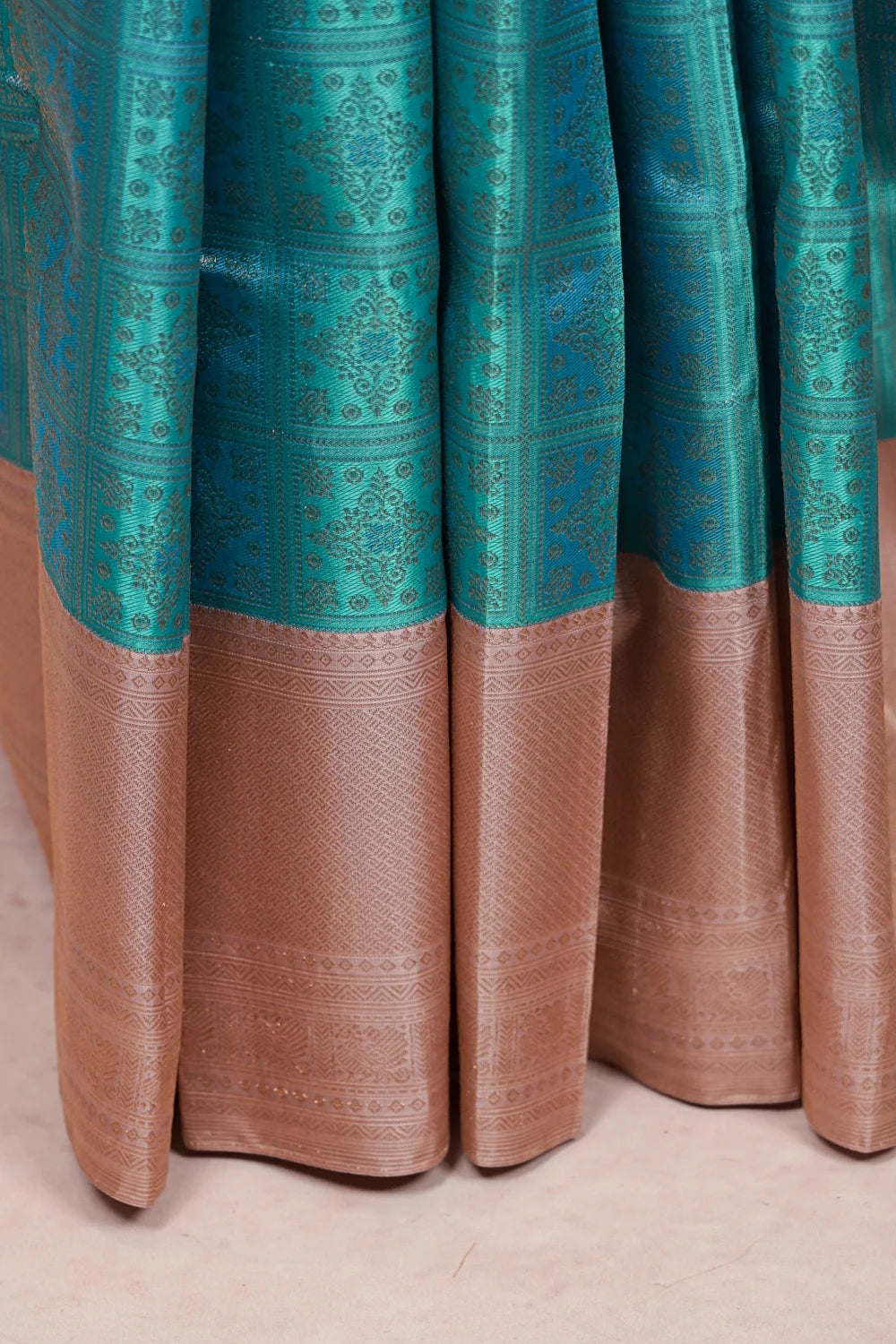 Sky Blue Kancheepuram Silk Saree
