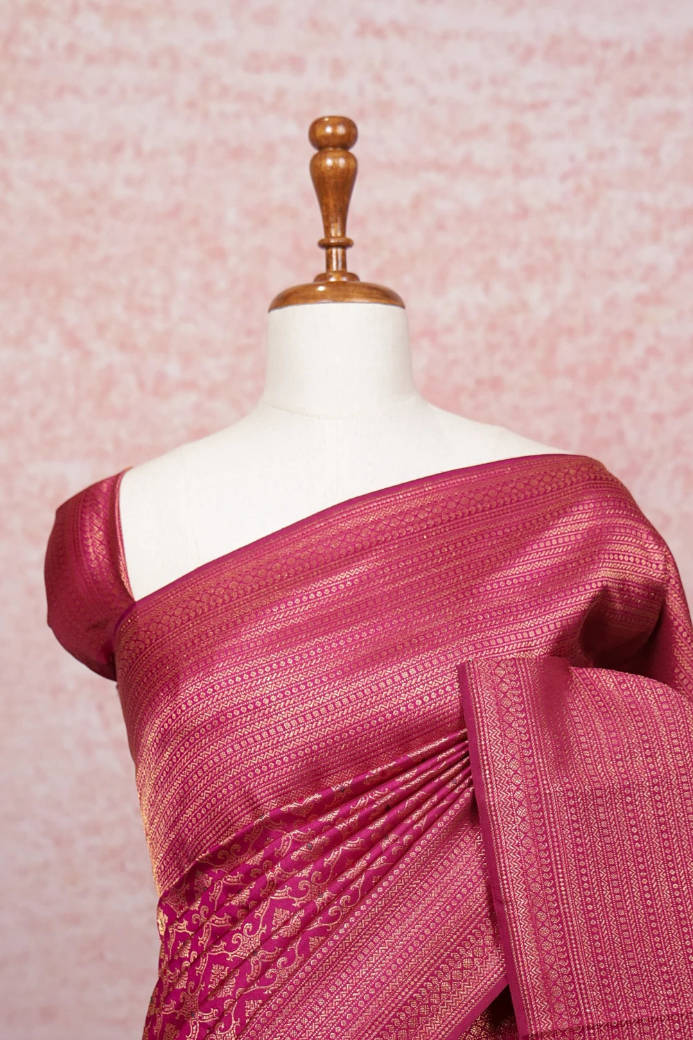 Wine Kancheepuram Silk Saree