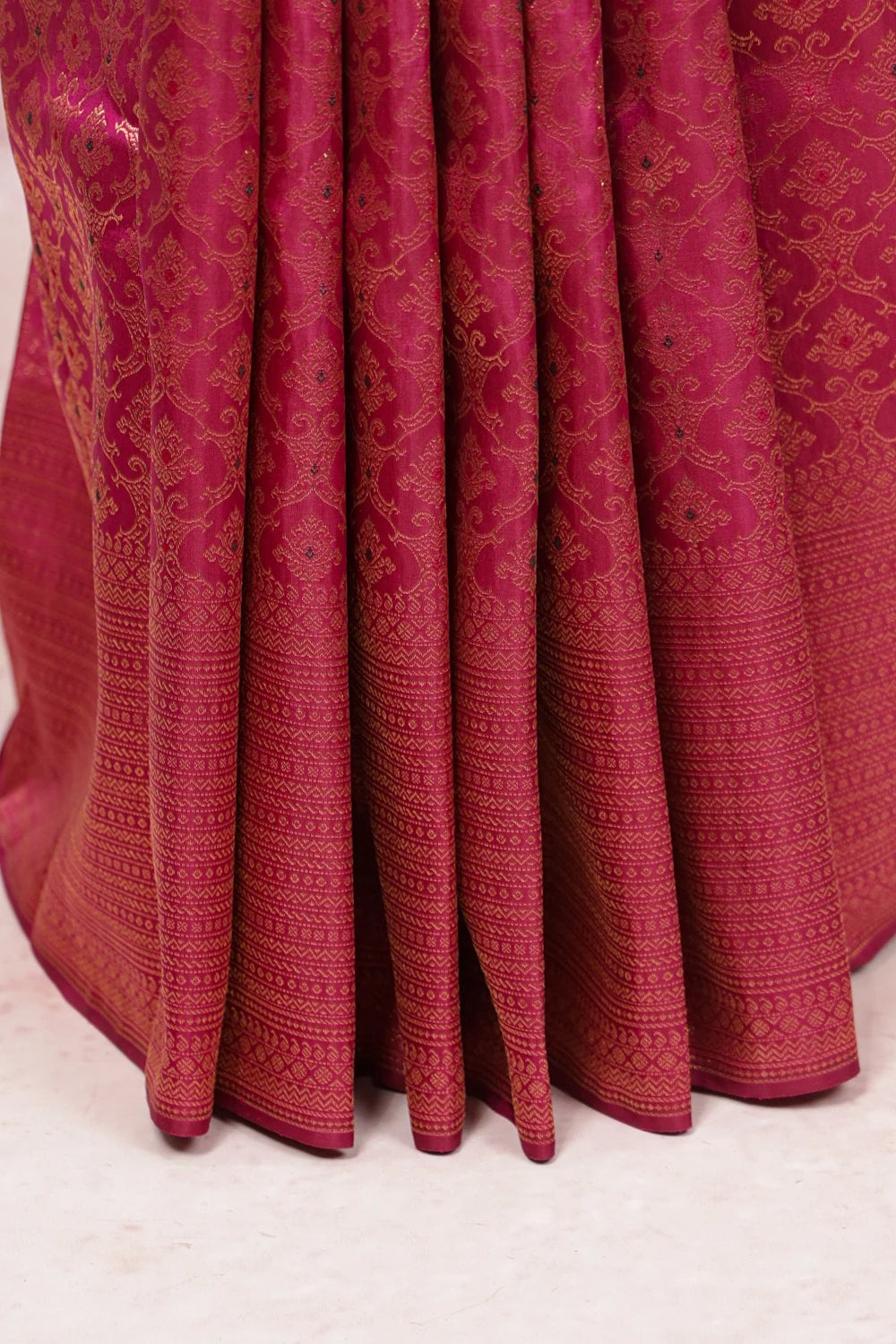 Wine Kancheepuram Silk Saree