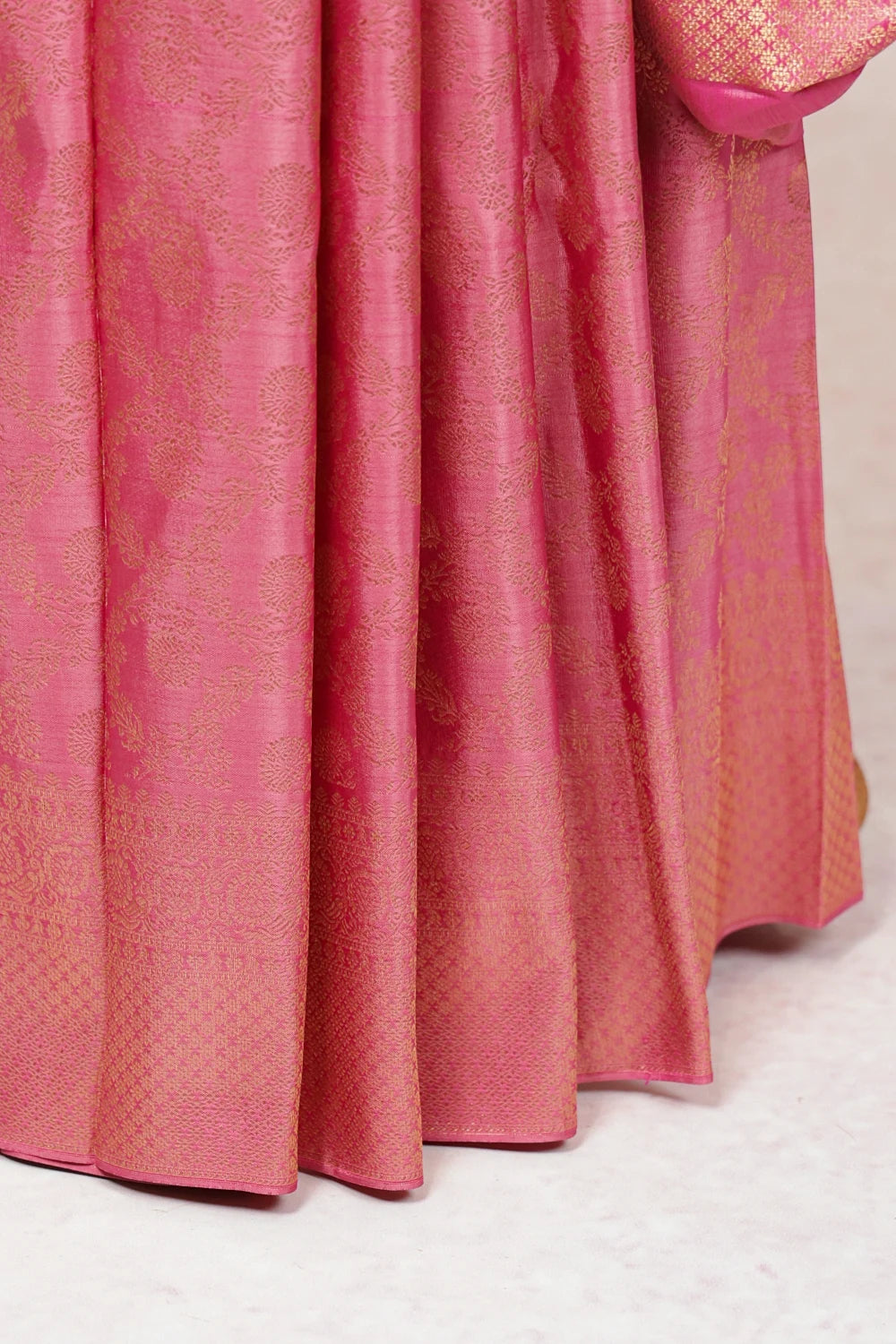 Lotus Pink Kancheepuram Silk Saree
