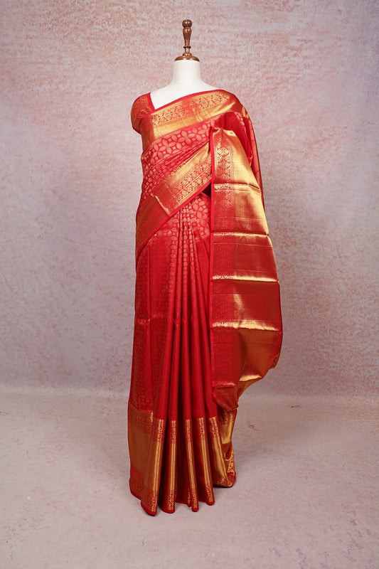 Red Kancheepuram Silk Saree