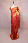 Reddish Maroon Kancheepuram Silk Saree