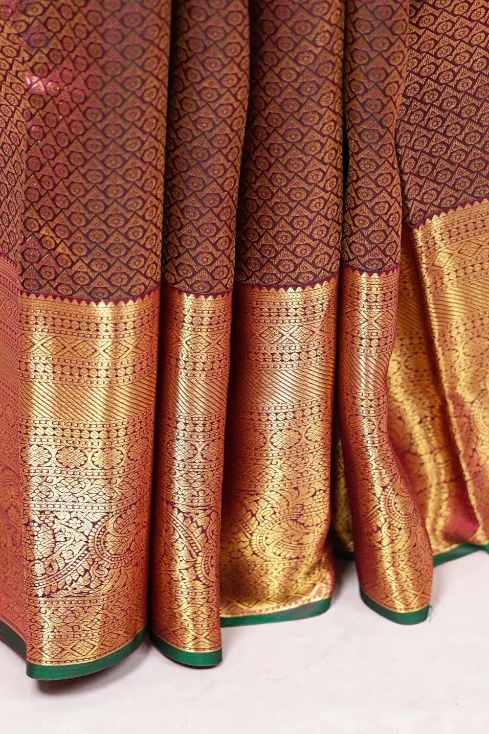 Grape Wine Kancheepuram Silk Saree