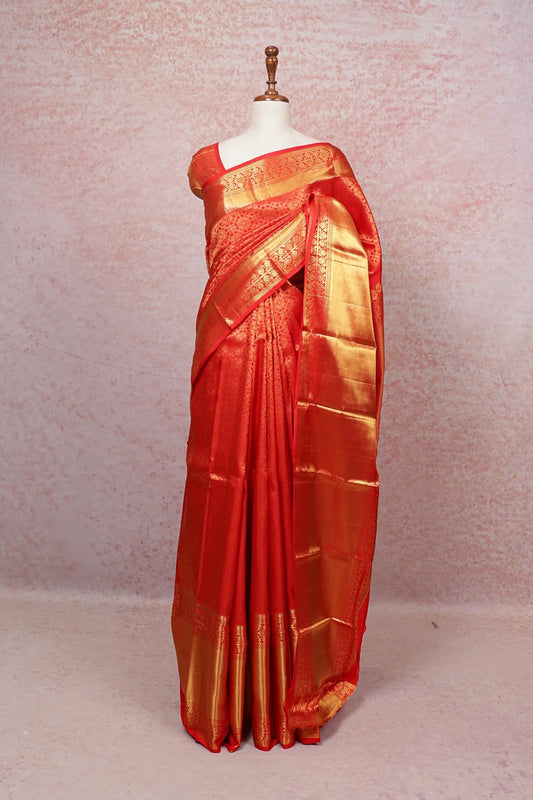 Chilly Red Kancheepuram Silk Saree