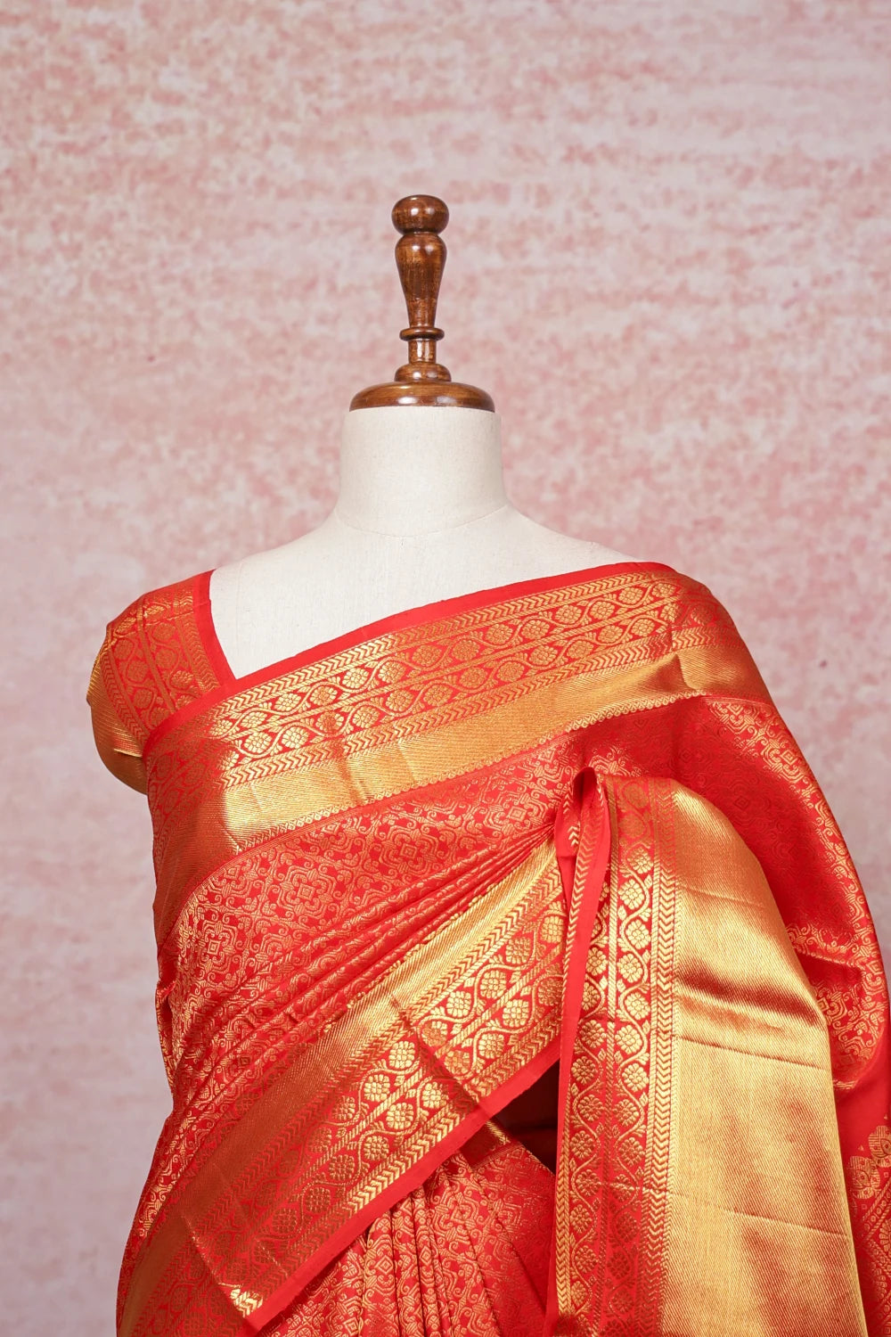 Chilly Red Kancheepuram Silk Saree