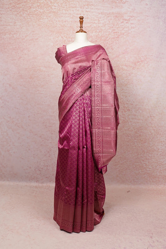 Grape Wine Kancheepuram Silk Saree