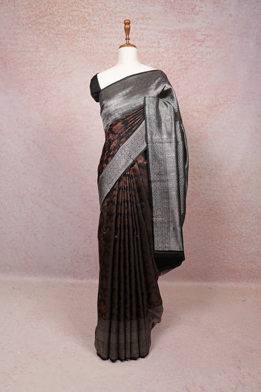 Black Kancheepuram Silk Saree