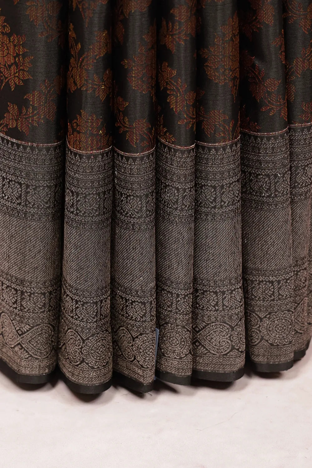 Black Kancheepuram Silk Saree