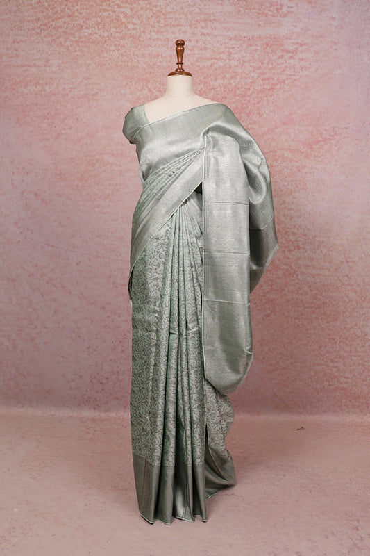 Pastel Green Kancheepuram Silk Saree