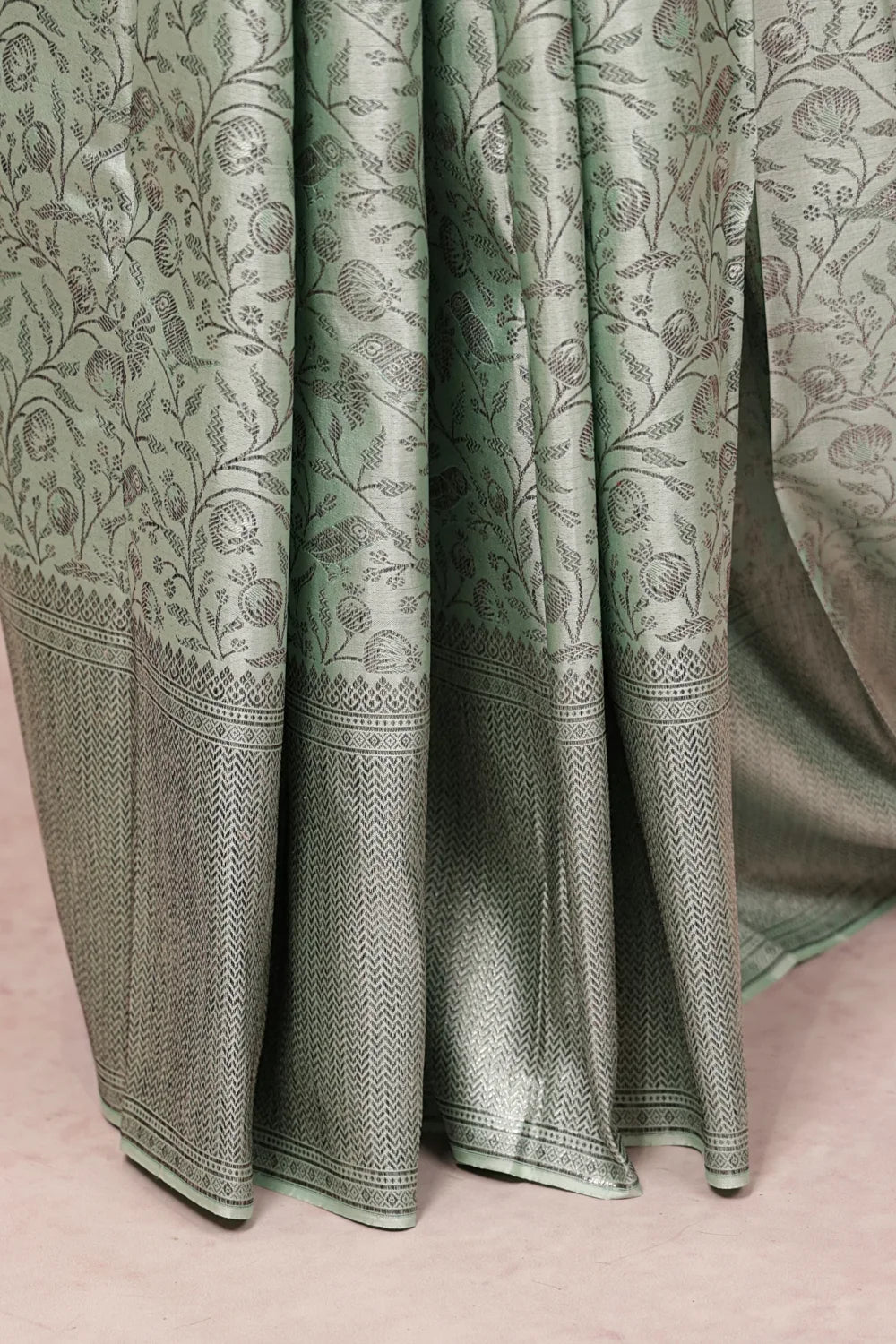 Pastel Green Kancheepuram Silk Saree