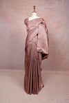 Onion Color Kancheepuram Silk Saree